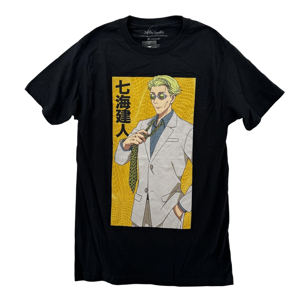 Jujutsu Kaisen Shirt Mens Small Black Nanami Kento Anime Hot Topic Tee NWT